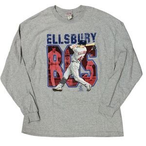 VTG Boston Red Sox Long Sleeve T Shirt Size XL Y2K Jacoby Ellsbury Gray MLB